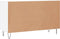 vidaXL - Dressoir - 100x36x60 - cm - bewerkt - hout - hoogglans - wit