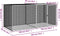 vidaXL - Kippenhok - met - dak - 203x98x90 - cm - gegalvaniseerd - staal - lichtgrijs