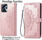 imoshion Hoesje Geschikt voor Motorola Moto G23 / Moto G13 Hoesje Met Pasjeshouder - imoshion Mandala Bookcase - Rosé Goud