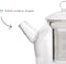 Bredemeijer Minuet Santhee - Glazen theepot 1,5L met filter - Druppelvrij schenken