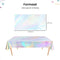 Partizzle - Plastic Wegwerp Tafelkleed - 2x Holografisch Design - Unicorn Zeemeermin