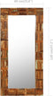 vidaXL - Wandspiegel - 60x60 - cm - massief - gerecycled - hout