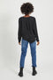 VILA VILUCY LS SHIRT - Doorknoop blouse - V-hals - XS