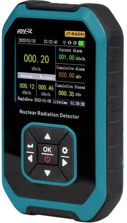 Joy-it JT-RAD01 Geigerteller Straling: Beta, Gamma, Röntgen Akoestisch signaal, Optisch signaal