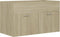 vidaXL - Wastafelkast - 80x38,5x46 - cm - bewerkt - hout - sonoma - eikenkleurig