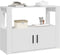 vidaXL Dressoir - 80x30x60 cm - bewerkt hout - wit