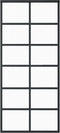vidaXL - Schuifdeur - met - beslag - 90x205 - cm - aluminium - en - ESG-glas