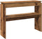 vidaXL - Wandtafel - 80x30x102 - cm - bewerkt - hout - oud - houtkleurig