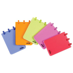 Atoma - Trendy notitieboekje, ft A7, 120 bladzijden, PP, geruit 5 mm, geassorteerde kleuren