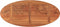 vidaXL - Tafelblad - ovaal - 120x50x2,5 - cm - massief - acaciahout