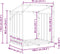 vidaXL - Haardhoutrek - met - regenhoes - 100,5x80,5x110,5 - cm - staal