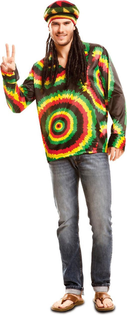 Rasta t-shirt voor volwassenen - Verkleedkleding