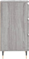 vidaXL - Dressoir - 40x35x70 - cm - bewerkt - hout - grijs - sonoma