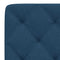 Hoofdbordkussen 200 cm stof blauw