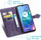 imoshion Hoesje Geschikt voor Motorola Moto G30 / Moto G20 / Moto G10 Power / Moto G10 Hoesje Met Pasjeshouder - imoshion Mandala Bookcase - Paars