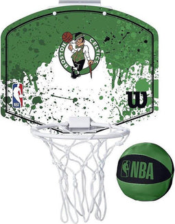 Wilson NBA Team Mini Boston Celtics - Basketbalring met Mini Basketbal - Groen (2 stuks)