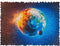 UNIDRAGON Houten Puzzel Voor Volwassenen Woosaic - Planeet Aarde - 250 stukjes - Medium 23x31 cm