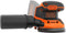 Black & Decker BDCROS18N - Excentrische schuurmachine - Stofopvangzak en schuurgaas - Oranje Zwart