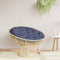 vidaXL - Zitkussen - rond - Ø - 100x11 - cm - oxford - stof - marineblauw