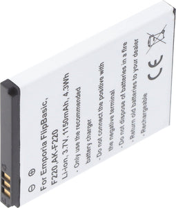 AK-F220 batterij voor Emporia F210, F220, Flip basic, Emporia FLIPbasic