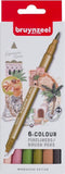 Fineliner Brush pen Bruynzeel Creatives Marrakesh set 6 kleuren