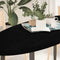 vidaXL - Tafelblad - 140x60x4 - cm - ovaal - massief - eikenhout - donkerbruin