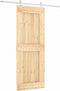 vidaXL - Schuifdeur - met - beslag - 80x210 - cm - massief - grenenhout