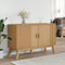 vidaXL - Dressoir - OLDEN - 114x43x73,5 - cm - massief - grenenhout - bruin