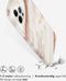 Selencia iPhone 12 (Pro) - Backcover - 100% gerecycled - Wit Marmer