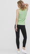 Only Play Mindy Life SL Top - Mouwloos - Logoprint - Groen - Maat XL