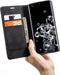 Hoesje Geschikt voor Samsung S20 Ultra met Anti Skim Bescherming - Pasjes Bookcase RFID Beschermd Cover - Black
