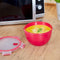 EMSA CLIP & MICRO Rond Doos 1,1 l Rood, Transparant 1 stuk(s)
