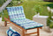 Home & Comfort - Oprolbaar ligmatras - 60 x 180 cm - Katoen - Stripe Beach House Blue