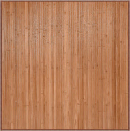 vidaXL - Vloerkleed - vierkant - 100x100 - cm - bamboe - naturel