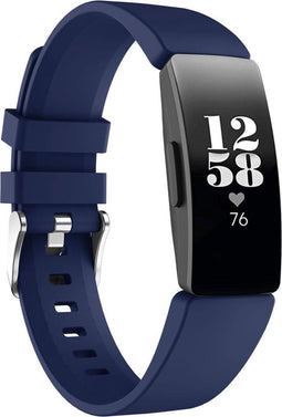 iMoshion Bandje Geschikt voor Fitbit Inspire - iMoshion Siliconen bandje - Donkerblauw