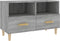 vidaXL - Tv-meubel - 80x36x50 - cm - bewerkt - hout - grijs - sonoma - eikenkleurig