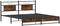 vidaXL - Bedframe - zonder - matras - hout - gerookt - eikenkleurig - 160x200 - cm