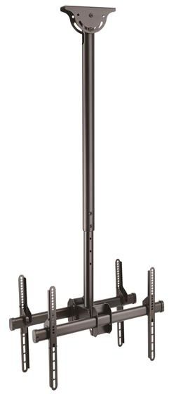 Startech.com FPCEILBTB - Plafond TV beugel - Voor 2 schermen 32-75 inch - Verstelbare hoogte