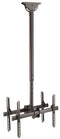 Startech.com FPCEILBTB - Plafond TV beugel - Voor 2 schermen 32-75 inch - Verstelbare hoogte