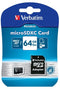 Verbatim microSDXC 64GB - Class 10 UHS-I - SD adapter - 70MB/s lezen