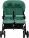 vidaXL - Tweelingkinderwagen - staal - groen
