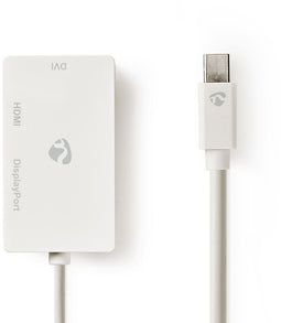 Nedis CCGP37460WT02 - Mini DisplayPort adapterkabel - HDMI DVI DP - Wit