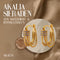 Akalia Around Pearls - 18 Karaat Vergulde Oorbellen met Parels - Goudkleurige Oorringen voor Dames