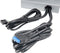 Akasa USB 3.2 Gen 1-, USB 2.0-front-adapter-hub 4 poorten Zwart