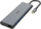 Akasa USB Type-C 14-In-1 Dock(Data / PD Type C, 2 x HDMI, VGA, 3xUSB3.2 Gen1 / 2xUSB 2.0 Type-A,RJ45, SD and Micro SD Card Reader, 3.5mm Audio Jack)