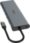 Akasa USB Type-C 14-In-1 Dock(Data / PD Type C, 2 x HDMI, VGA, 3xUSB3.2 Gen1 / 2xUSB 2.0 Type-A,RJ45, SD and Micro SD Card Reader, 3.5mm Audio Jack)