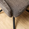 StarFurn Eetkamerstoel Hanna Charcoal Bruin met Armleuning
