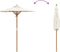vidaXL - Tuin - Parasol - Crème - Wit - 150x210 - cm - Bamboe