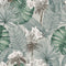 DUTCH WALLCOVERINGS Behang Eden grijs en lichtgroen