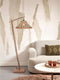GOOD&MOJO Vloerlamp Tahiti - Bamboe/Zwart - 65x45x150cm - Modern - Staande lampen voor Woonkamer - Slaapkamer